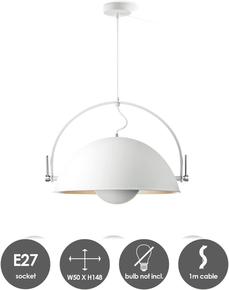 Home Sweet Home Collection Fabriq Bow függőlámpa fehér 50cm E27 LED