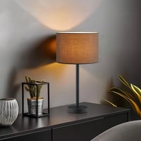 Home Sweet Home E27 Asztali Lámpatest | Modern Éjjeli Lámpa Fekete Színben | Kombinálható Lámpaernyővel | 1,8 Méteres Kapcsolóval 6
