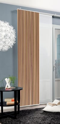 HOME WOHNIDEEN PANILO posuvný záves, vzhľad hodvábu, nepriehľadný posuvný panel, 245x60 cm, hnedý, 1 ks 3