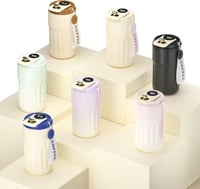 Homealexa 410ml Hőtartó Utazó Kávésbögre Digitális Kijelzővel Rozsdamentes Acél - 410 ml, A-coffee 2