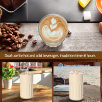 Homealexa 410ml Hőtartó Utazó Kávésbögre Digitális Kijelzővel Rozsdamentes Acél - 410 ml, A-coffee 3