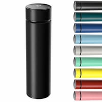 Termos Homealexa 500 ml, sticlă de băut din oțel inoxidabil 304 cu izolație în vid, afișaj digital al temperaturii cu ecran tactil LED, negru 1