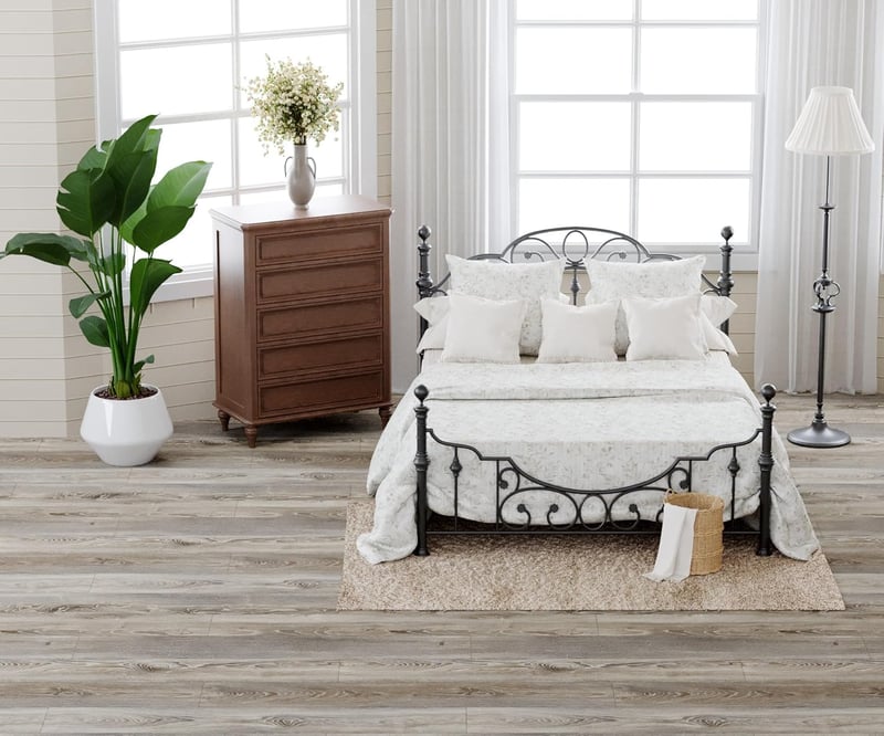 Homease öntapadós PVC padló, vízálló vinyl csempe, fa hatású, 91x15 cm, 72 db