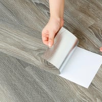 Homease öntapadós PVC padló, vízálló vinyl csempe, fa hatású, 91x15 cm, 72 db 1