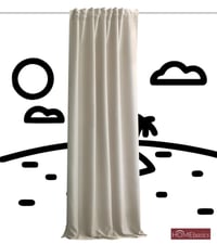Akustický záves HOMEbasics Acustico, prírodná farba, 245x135 cm — Látka je na viacerých miestach poškodená (stav: pozri 2. obrázok) 8