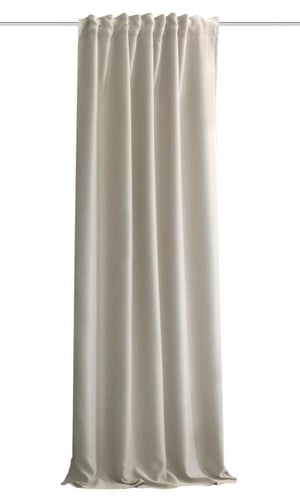HOMEbasics Acustico akustična zavjesa, prirodna boja, 245x135 cm — Tkanina je na više mjesta oštećena (stanje: vidi 2. sliku)