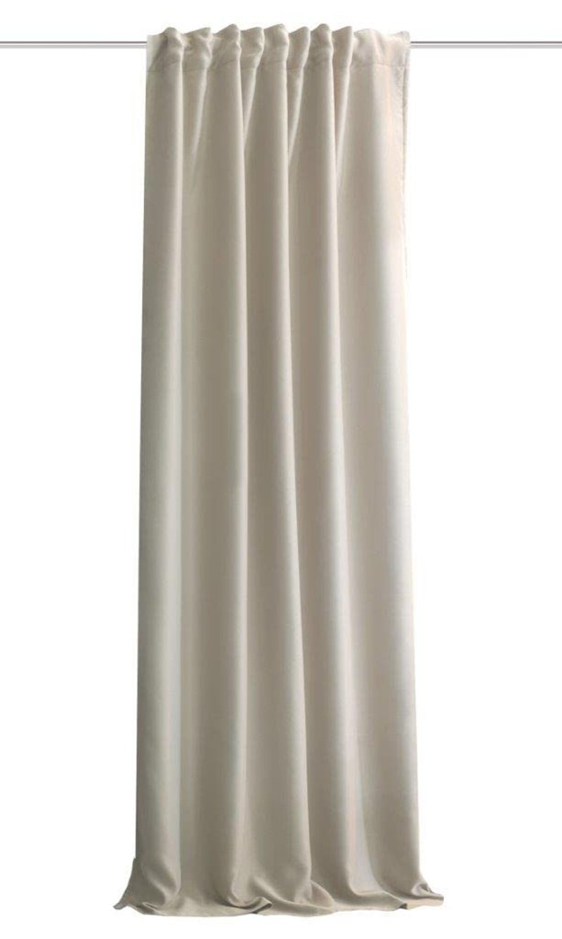 Akustický záves HOMEbasics Acustico, prírodná farba, 245x135 cm — Látka je na viacerých miestach poškodená (stav: pozri 2. obrázok)