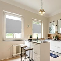HOMEDEMO Pliszé Roló Klemmfix 110x110 cm Szürke Ablak Ajtó Árnyékolás Napvédelem 7
