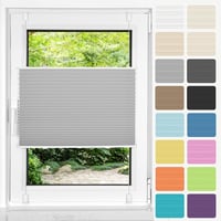 HOMEDEMO Pliszé Roló Klemmfix 110x110 cm Szürke Ablak Ajtó Árnyékolás Napvédelem 1