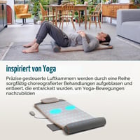 Homedics Stretch podloga za istezanje inspirirana jogom sa 7 zračnih komora, za istezanje mišića i poboljšanje pokretljivosti, fitness i opuštanje 4