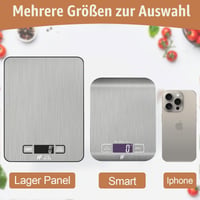 Cântar digital de bucătărie HomeFashion 23x17 cm, 10 kg/1 g, suprafață din oțel inoxidabil, cu afișaj LCD, cântar alimentar multifuncțional pentru uz casnic 4