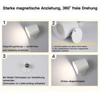 Lampă de perete LED Homefire pentru interior, iluminat de perete, cu baterii, set de 2 bucăți 6