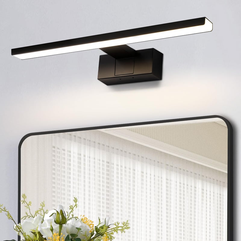 Homefire LED kupaonska rasvjeta za ogledalo 30 cm 6W, svjetiljka za montažu na ogledalo, 4000K neutralno bijelo svjetlo