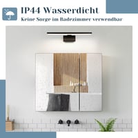 Homefire LED kupaonska rasvjeta za ogledalo 30 cm 6W, svjetiljka za montažu na ogledalo, 4000K neutralno bijelo svjetlo 3