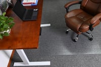 HOMEK Padlóvédő Szőnyeg 75x120 cm Átlátszó Csúszásmentes PVC Irodai Szék Alátét Otthoni Iroda Szőnyegvédelem 5