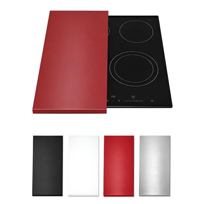 Husa pentru Plită Ceramică și Protecție pentru Plită cu Inducție HOMELAY 55x33x2,5 cm - Roșu - Fabricat Manual în Europa - Protector pentru Plită Vitroceramică Extrem de Durabil