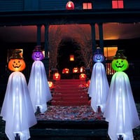 Homeleo 4 darabos napelemes szellem tök Halloween dekoráció kültéri 4