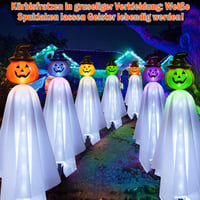 Homeleo 4 darabos napelemes szellem tök Halloween dekoráció kültéri 2