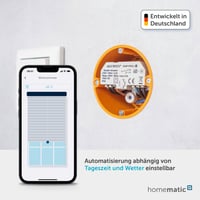 Homematic IP 151347A0 Podomietkový ovládač roliet – Inteligentná domácnosť, ovládanie cez aplikáciu, Alexu a Google Assistant, pre 1 roletu, inteligentné rozšírenie pre elektrické rolety 2