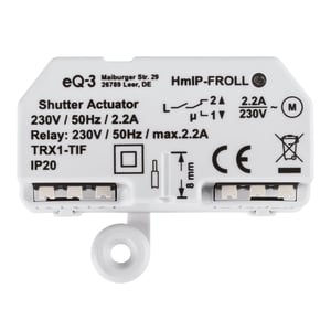 Homematic IP 151347A0 Podomietkový ovládač roliet – Inteligentná domácnosť, ovládanie cez aplikáciu, Alexu a Google Assistant, pre 1 roletu, inteligentné rozšírenie pre elektrické rolety