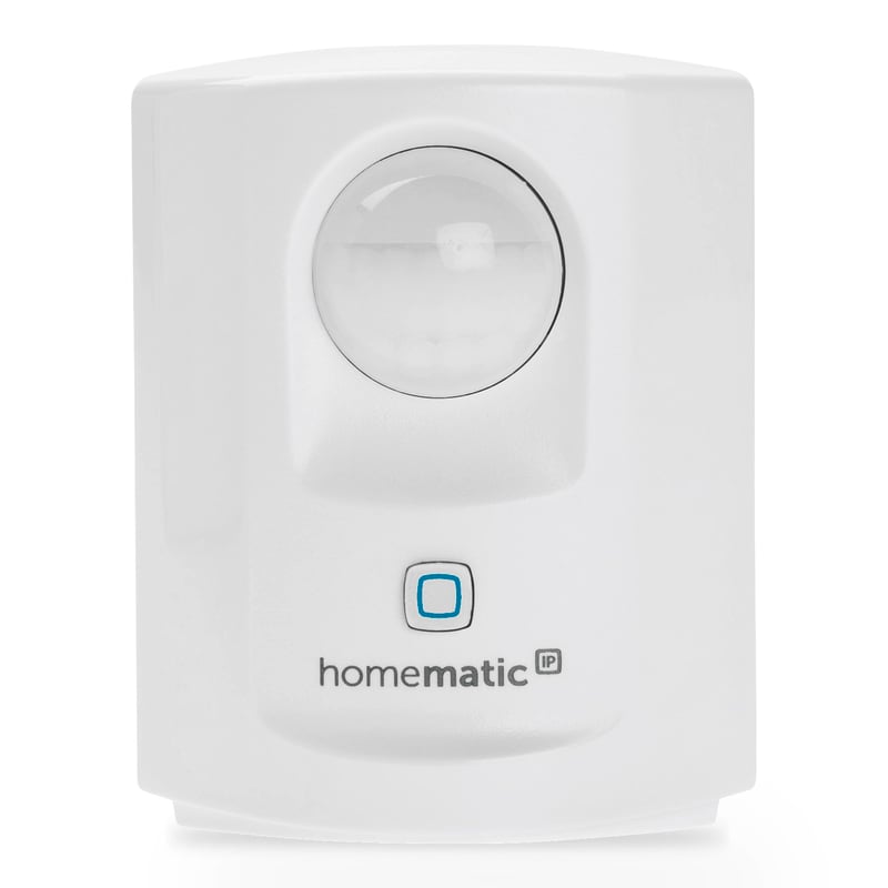 Homematic IP Snímač pohybu so senzorom stmievania 142722A0 biely, interiérový, smart domácnosť, aplikácia, alarm, osvetlenie, úspora energie, Smart Home