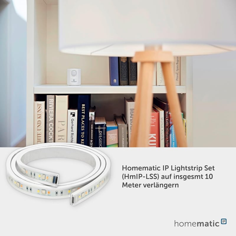 Homematic IP okos LED szalag 1m, app vezérlés, Google Assistant és Alexa kompatibilis