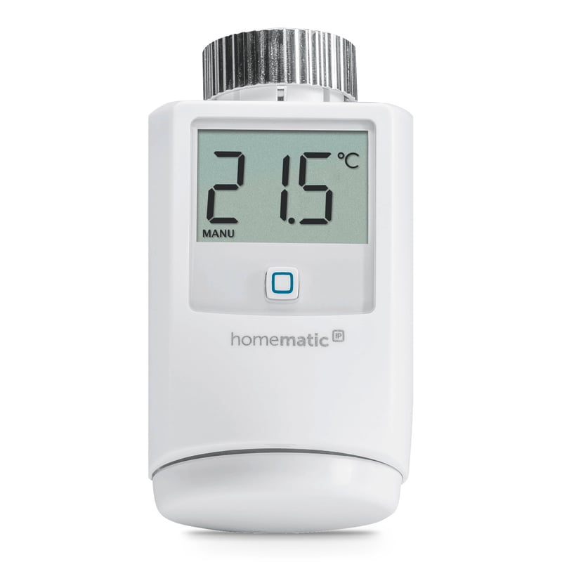 Inteligentný radiátorový termostat Homematic IP 140280A0 – inteligentná regulácia kúrenia s aplikáciou, hlasovým ovládaním Alexa a Google Home, úspora energie
