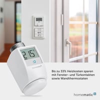 Inteligentný radiátorový termostat Homematic IP 140280A0 – inteligentná regulácia kúrenia s aplikáciou, hlasovým ovládaním Alexa a Google Home, úspora energie 6