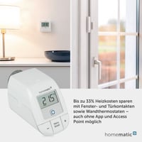 Inteligentná radiátorová hlavica Homematic IP Basic 153412A3 – Digitálny termostat, ovládanie cez aplikáciu, Alexu a Google Home, jednoduchá inštalácia 6