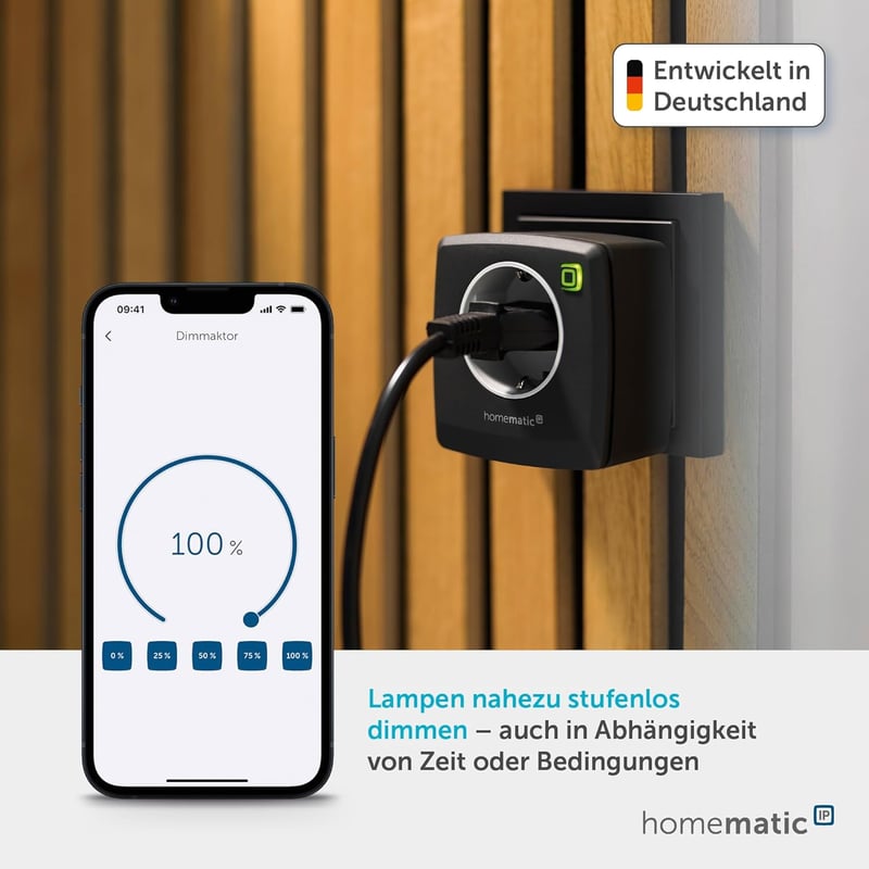 Homematic IP Smart Home Dimmer Aljzat Fázisszabályozás Antracit - Switch and dim, anthracite