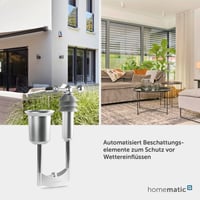 Homematic IP Wettersensor Plus vonkajší senzor počasia pre inteligentné domácnosti, meranie teploty, vlhkosti a rýchlosti vetra, 4,5 V 6