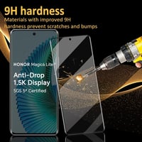 HOMEMO Honor Magic 6 Lite 5G edzett üveg képernyővédő 2db + kamera lencse védelem 2db 3