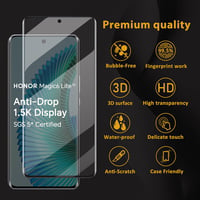 HOMEMO Honor Magic 6 Lite 5G edzett üveg képernyővédő 2db + kamera lencse védelem 2db 7