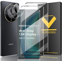 HOMEMO Honor Magic 6 Lite 5G edzett üveg képernyővédő 2db + kamera lencse védelem 2db 1
