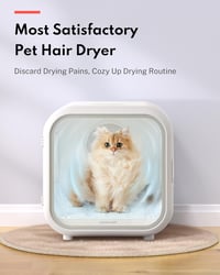 HomeRunPet Drybo Plus 50L sušiaci box pre domáce zvieratá, 360° automatická a tichá sušička pre psov s inteligentnou reguláciou teploty, pre mačky a malé psy 2