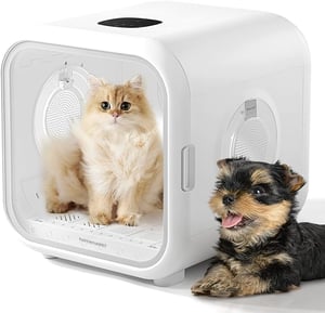 HomeRunPet Drybo Plus 50L sušiaci box pre domáce zvieratá, 360° automatická a tichá sušička pre psov s inteligentnou reguláciou teploty, pre mačky a malé psy