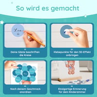 Homery Knjiga gostiju za darivanje djeteta (babyshower) i krštenje - Ružičasto/Plava, Knjiga gostiju za djevojčice i dječake za ispunjavanje, Kreativan poklon i uspomena za rođenje 4