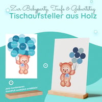 Homery Knjiga gostiju za darivanje djeteta (babyshower) i krštenje - Ružičasto/Plava, Knjiga gostiju za djevojčice i dječake za ispunjavanje, Kreativan poklon i uspomena za rođenje 5