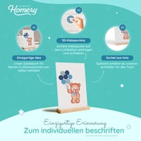Homery Knjiga gostiju za darivanje djeteta (babyshower) i krštenje - Ružičasto/Plava, Knjiga gostiju za djevojčice i dječake za ispunjavanje, Kreativan poklon i uspomena za rođenje 2