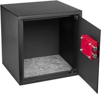 HomeSafe HV38K Bútorszéf Kulcsos Zárral - 38x35x35 cm Acél Páncélszekrény Pénz, Ékszer és Dokumentum Tárolásához, Falra és Padlóra Rögzíthet 6
