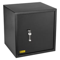 HomeSafe HV38K sef za namještaj s ključem - 38x35x35 cm čelični sef za pohranu novca, nakita i dokumenata, mogućnost pričvršćivanja na zid i pod 2