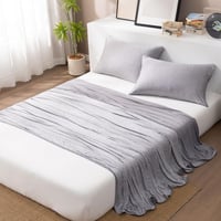 HOMFINE Hűtő Párnahuzat 2 db 80x80 cm Szürke Nyári Hűsítő Matrac 7