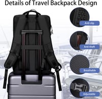 HOMIEE 40L Utazó Hátizsák Vízálló Laptop Táska 15.6-17.3 Cipőtartóval 5