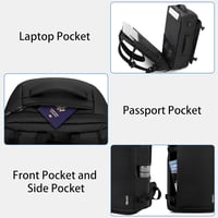 HOMIEE 40L Utazó Hátizsák Vízálló Laptop Táska 15.6-17.3 Cipőtartóval 3
