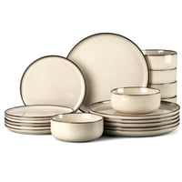 Homikit set posuđa od 18 dijelova za 6 osoba, kamena keramika - Saturn Khaki 1