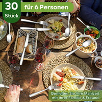 Homikit 30 részes rozsdamentes evőeszköz készlet 6 személyre 6