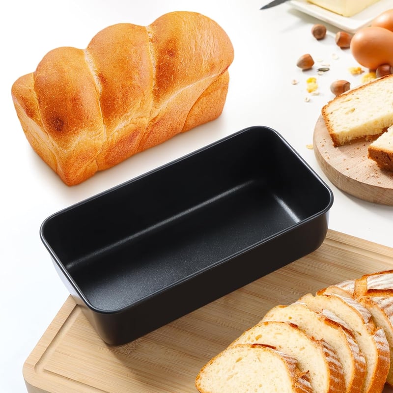 Homikit rozsdamentes kenyérsütő forma szett 2 db, téglalap alakú kenyér és torta forma
