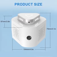 Homirty Ultrahangos Rágcsáló Riasztó 360° PIR Szenzorral és Stroboszkóp Fénnyel 2