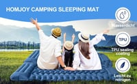 HOMJOY önfelfújó camping matrac lábpumpával, vízálló - 10 cm 8