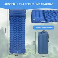 HOMJOY önfelfújó camping matrac lábpumpával, vízálló - 10 cm 2
